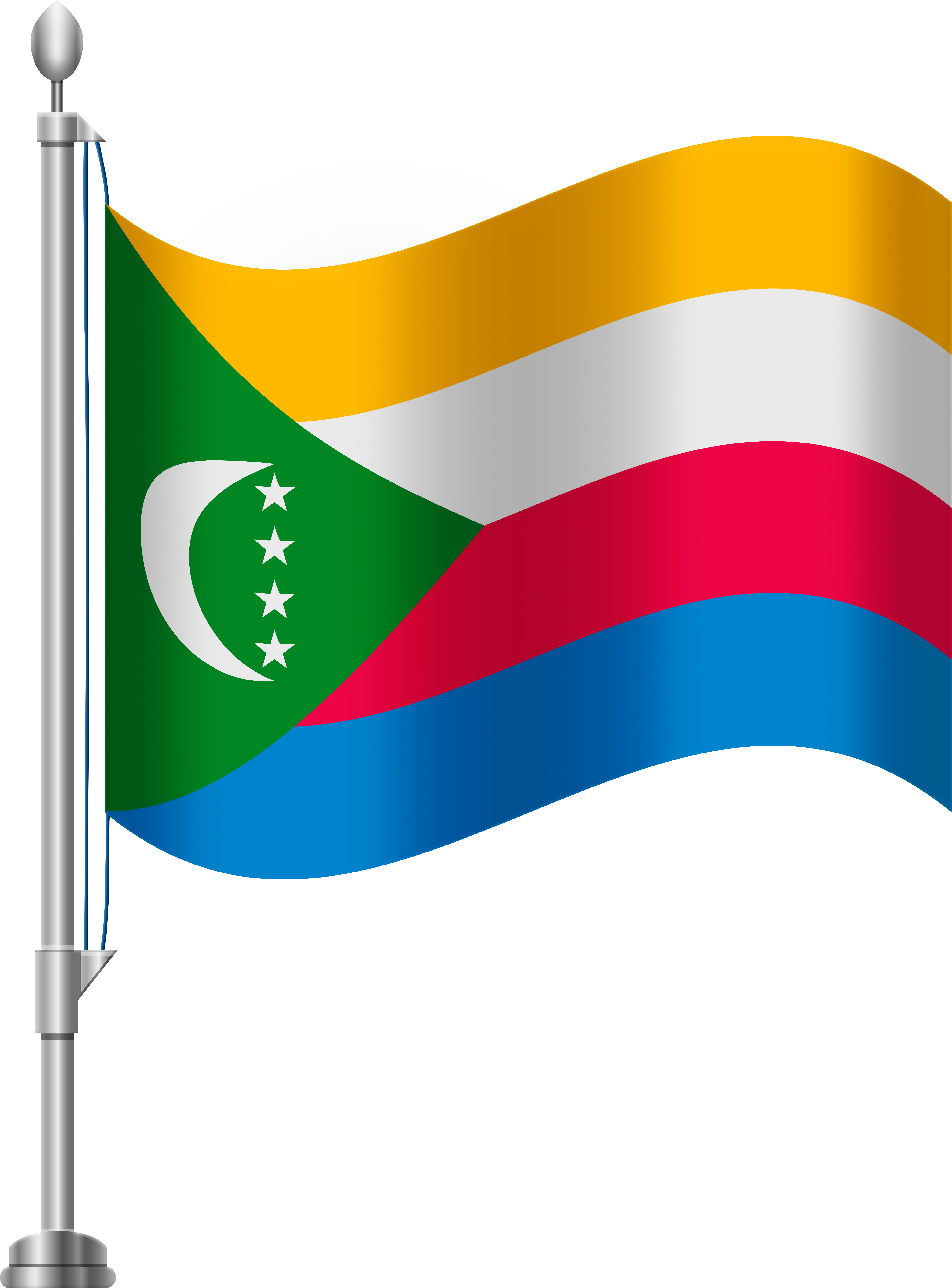 Comoros Flag Png Clip Art Transparent Png (6141x8000), Png Download