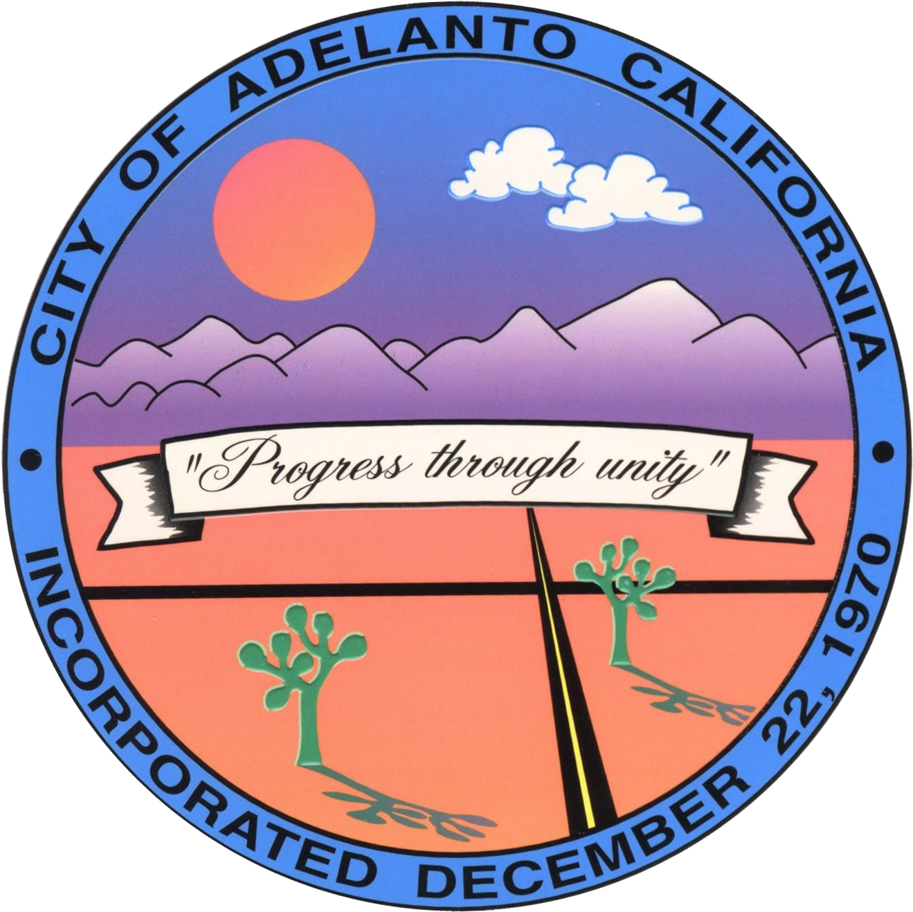 Seal Of Adelanto, California - City Of Adelanto Logo Clipart (1337x1337), Png Download