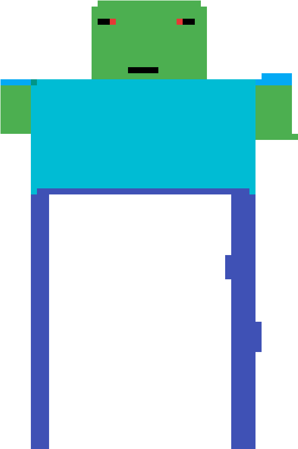 Scary Zombie - Cartoon Clipart (1200x1200), Png Download