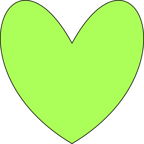 This Free Clip Arts Design Of Green Heart - Png Download (600x600), Png Download