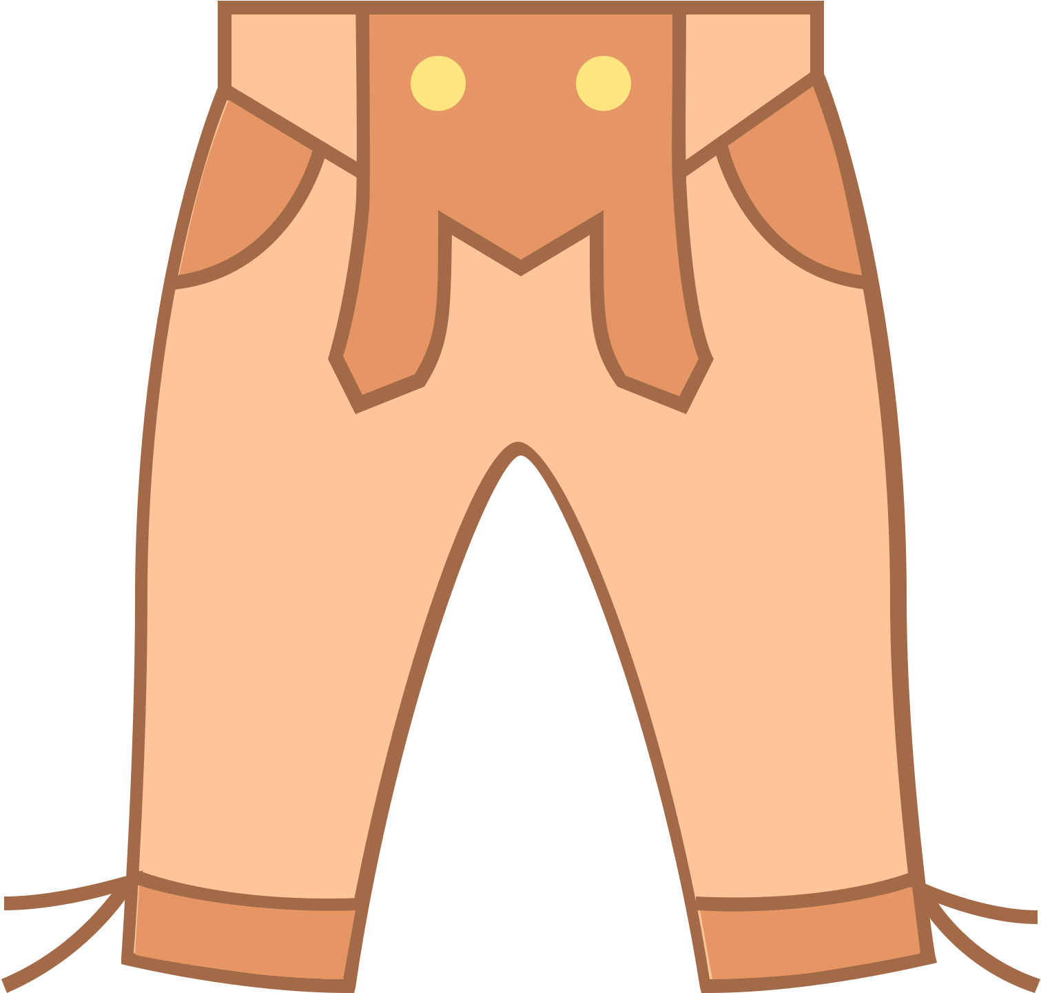 Lederhosen Icon - Icon Clipart (1600x1600), Png Download