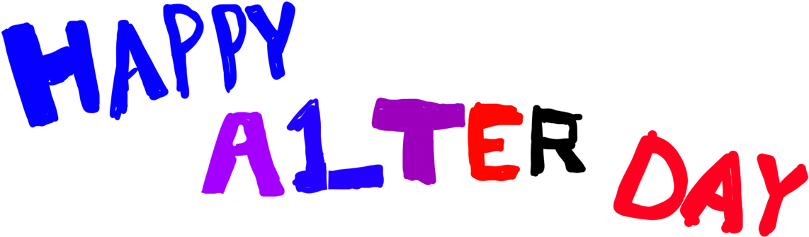 Happy 1st Anniversary Of The Alterverse @friisans Clipart (1280x380), Png Download