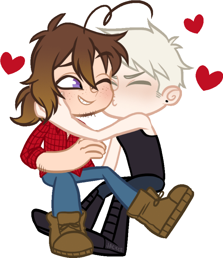 Kiss Clipart Animation - Cartoon - Png Download (734x892), Png Download