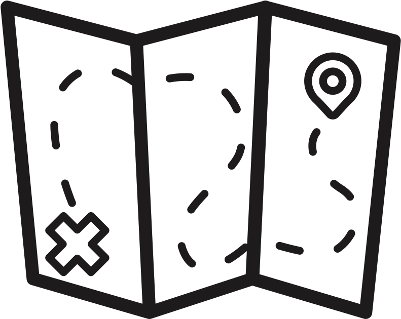 Map Rubber Stamp - Путешествие Иконка Clipart (600x600), Png Download