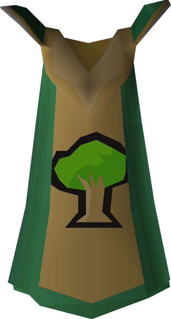 Image Woodcutting T Detail - Runescape Woodcutting Cape Clipart (597x1108), Png Download