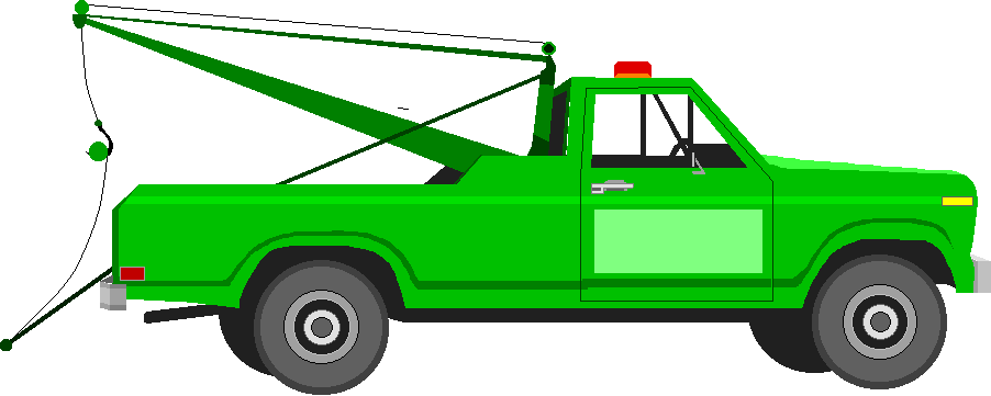 Cekici - - Flat Tire Clipart (902x361), Png Download