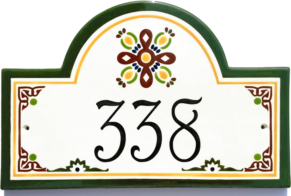 Our Ceramic House Number Plaques And House Number Signs - House Numbering Clipart (1024x674), Png Download