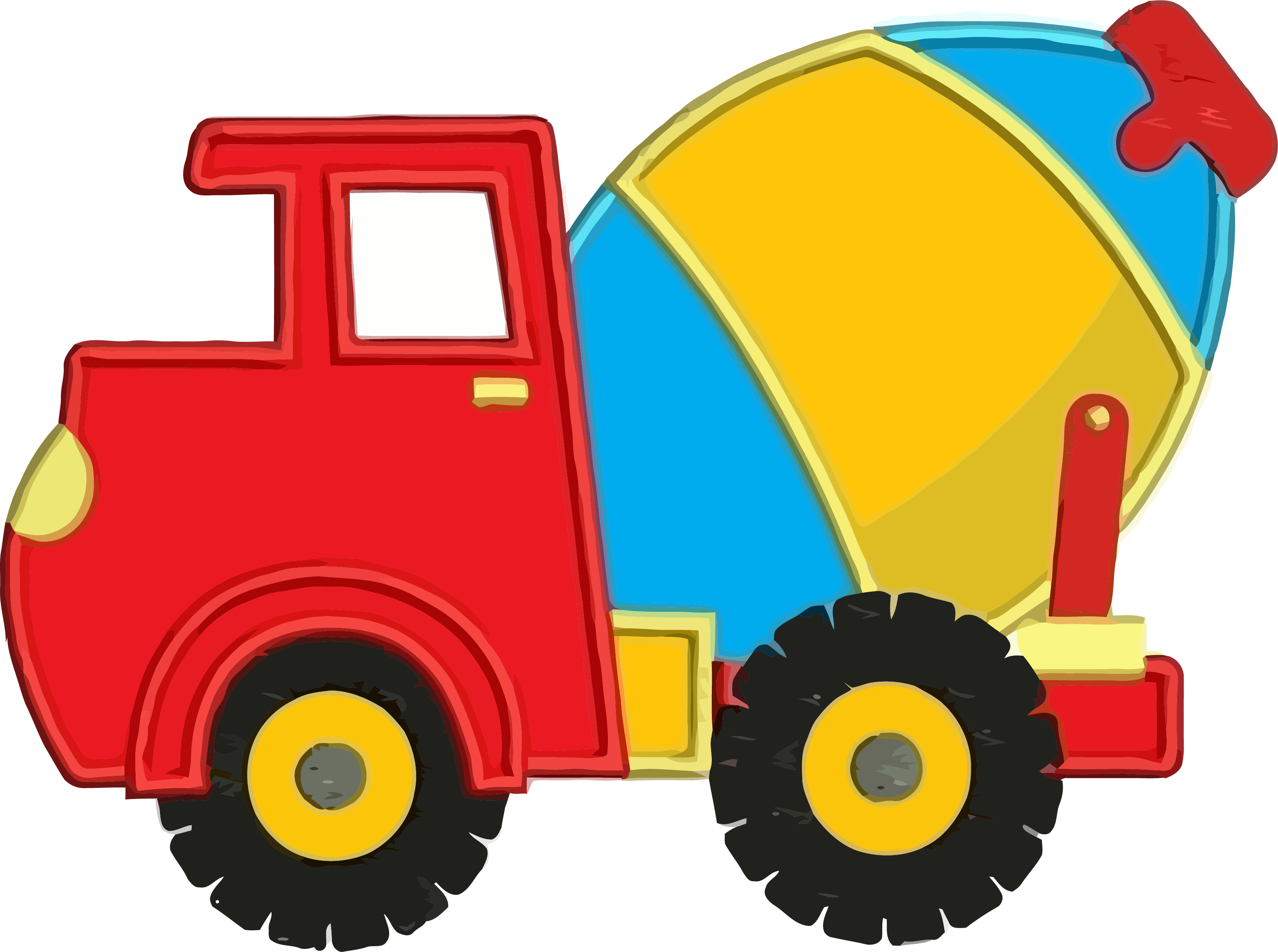 Download Cement Truck Colorful Clipart Png Transparent Png (#1976472