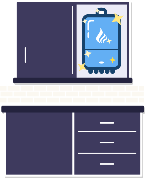 Kitchen New Boiler Clipart (508x622), Png Download