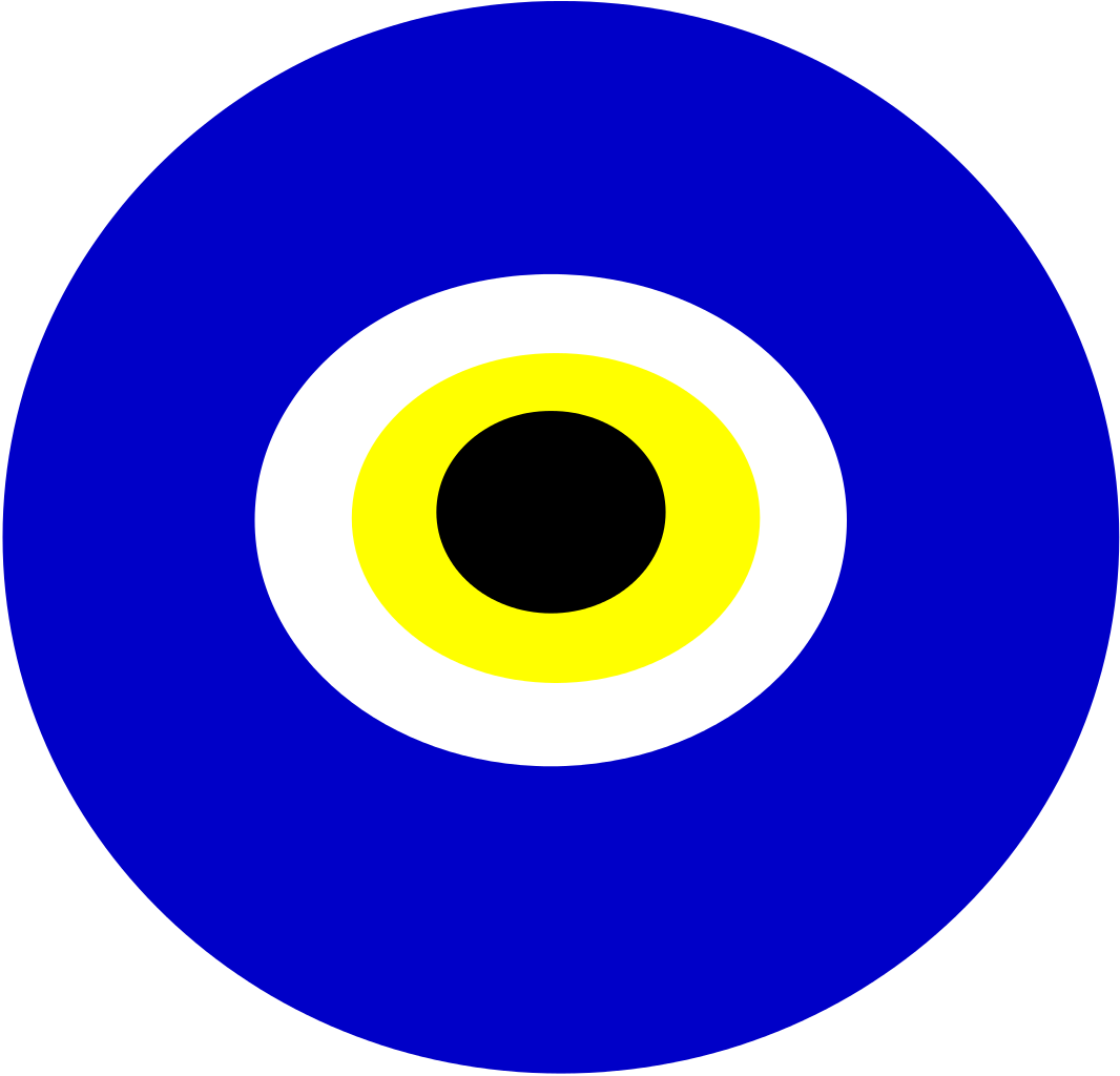 Şəkil - Evil Eye - Svg Clipart (1066x1024), Png Download