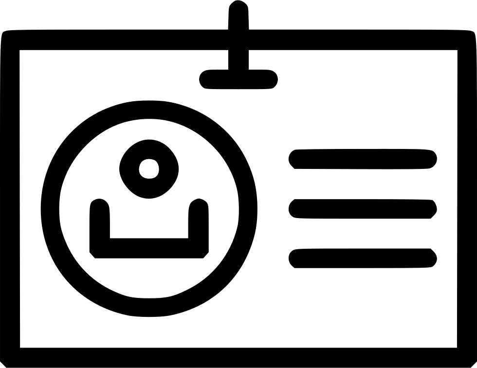 Identity Id Card Tag Student School - Identity Document Clipart (980x756), Png Download