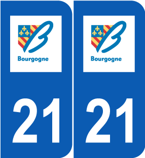 Stickers Plaque D U00e9partement 21 Cote D Or Bourgogne - Sticker Clipart (800x800), Png Download