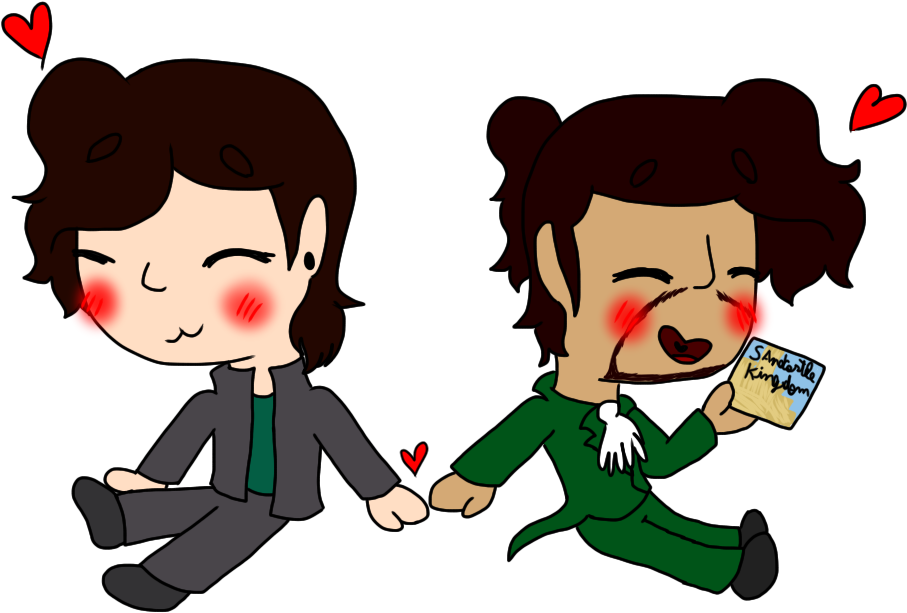 An Emo Singre And A Founding Father - Cartoon Clipart (1024x768), Png Download