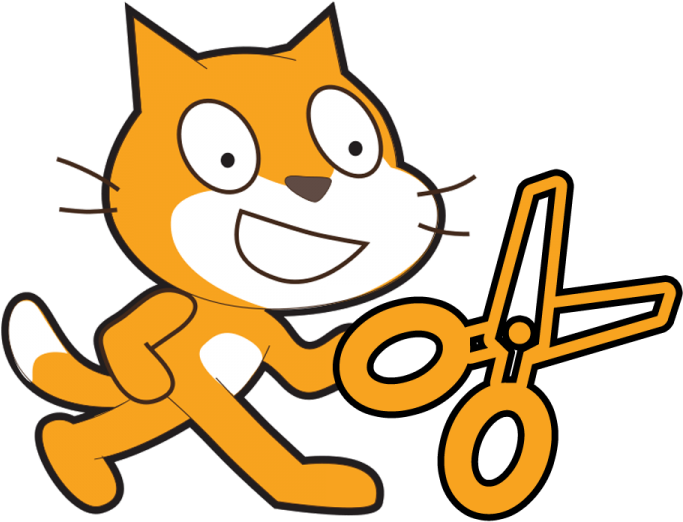 Family Fun With Coding Workshop - Scratch Cat Clipart (768x768), Png Download