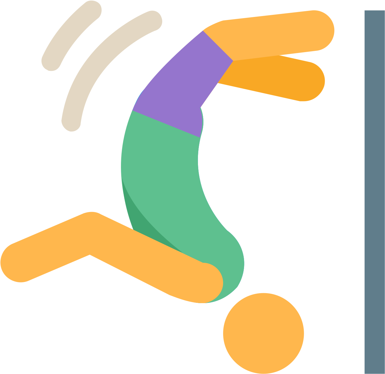 It's A Logo Of Parkour Reduced To A Man Doing A Back - Icon Clipart (1600x1600), Png Download