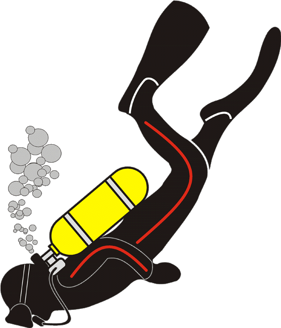 Taucher Gif Clipart (600x696), Png Download