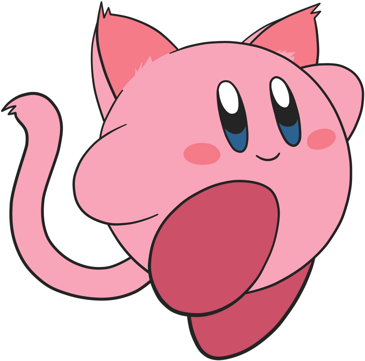 Cat Kirby Clipart (1600x1333), Png Download