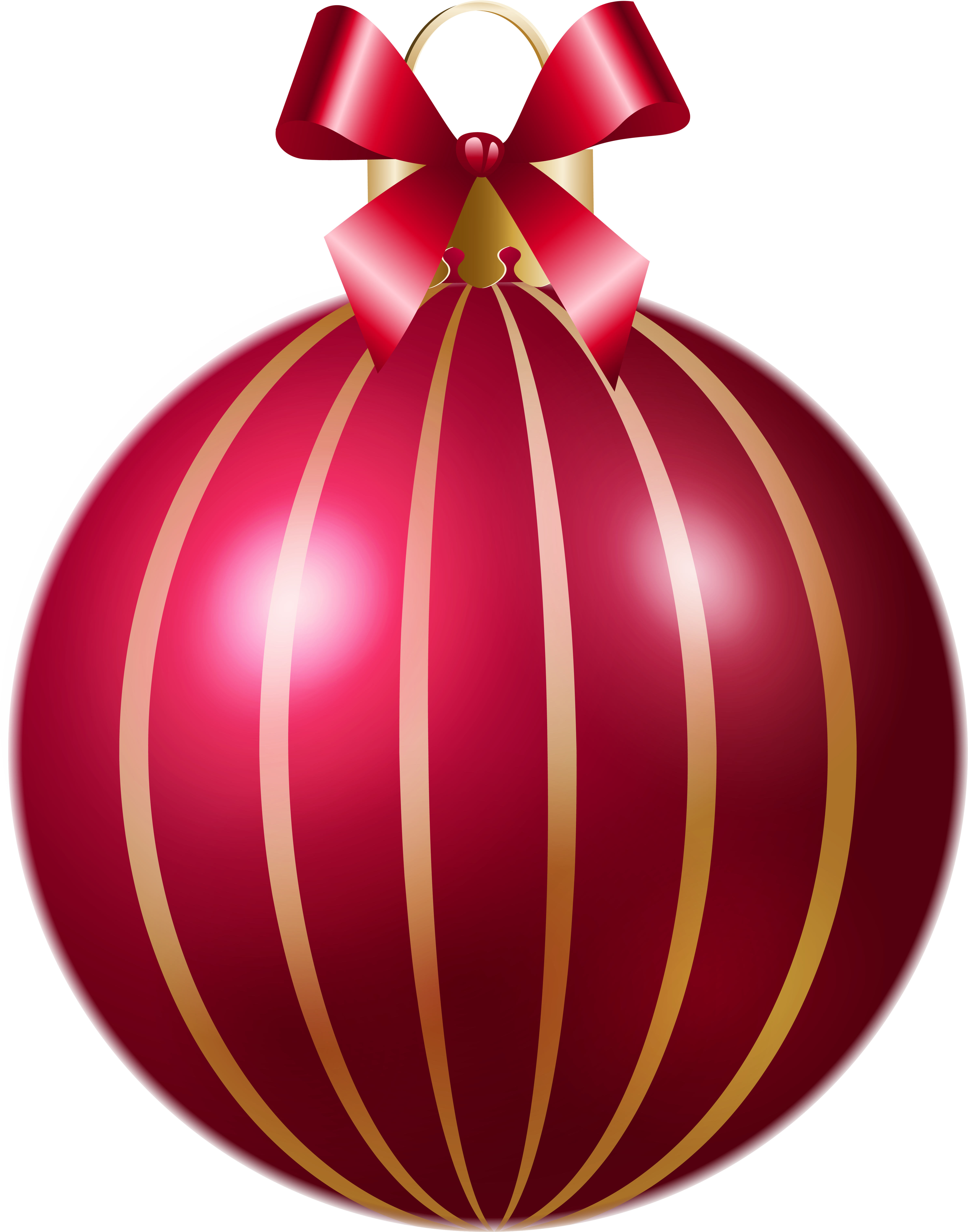 View Full Size - Pink Transparent Christmas Ornaments Clipart (4993x6367), Png Download