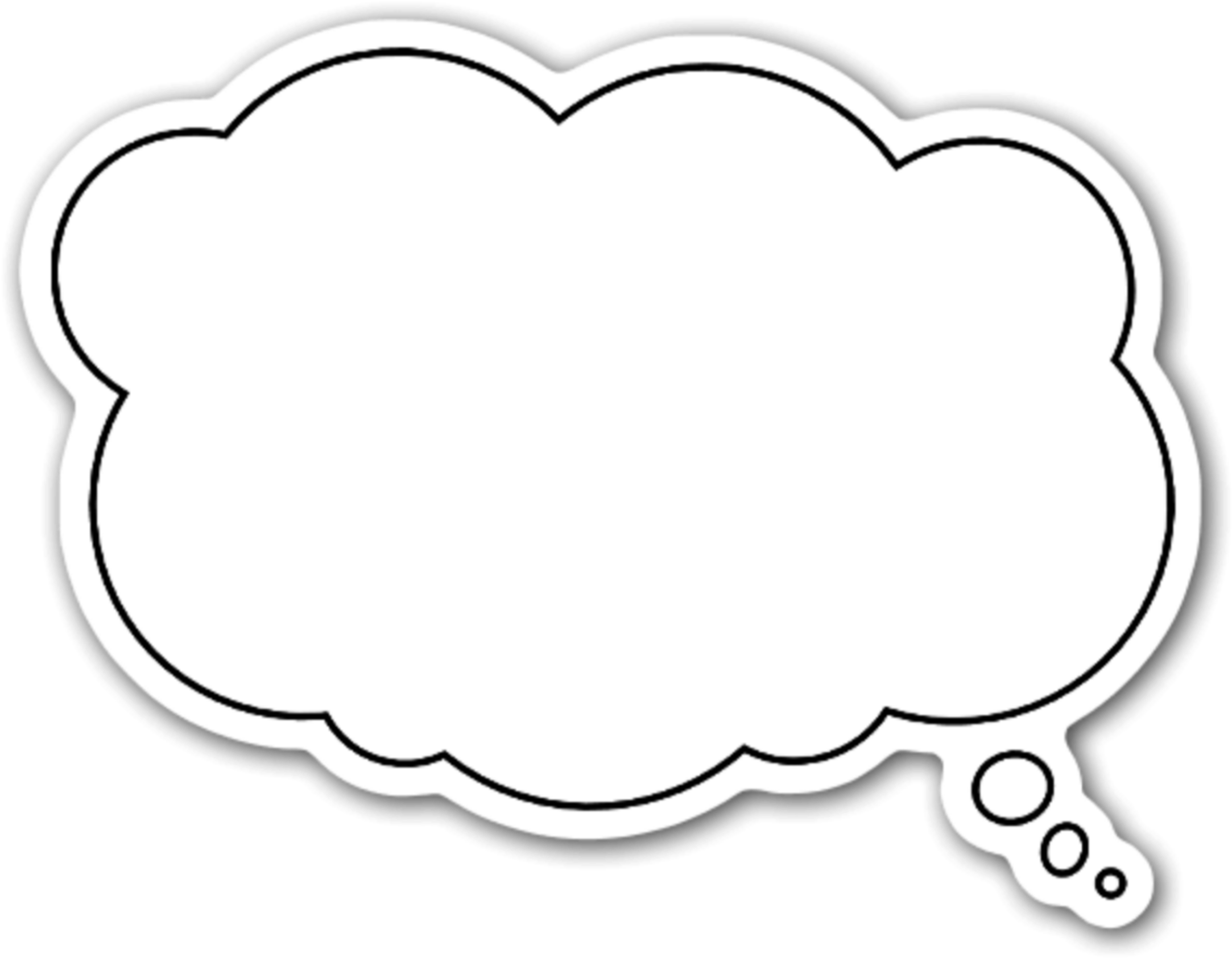 Bubbletext Text Words Letters Caligraphy - Tankebubbla Png Clipart (1024x1024), Png Download