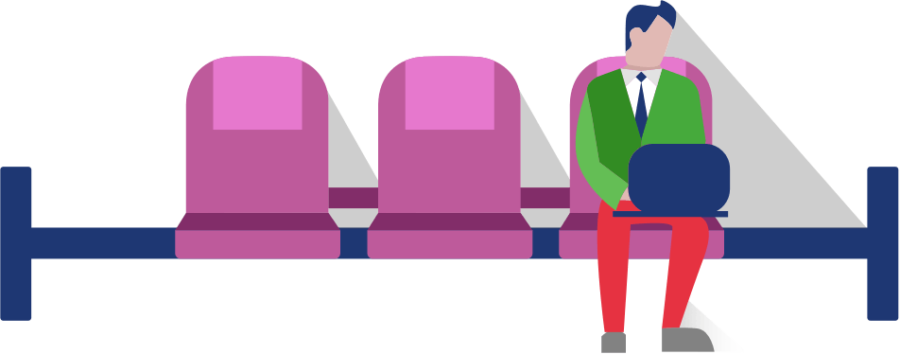 Train Stations - Train Clipart (900x354), Png Download