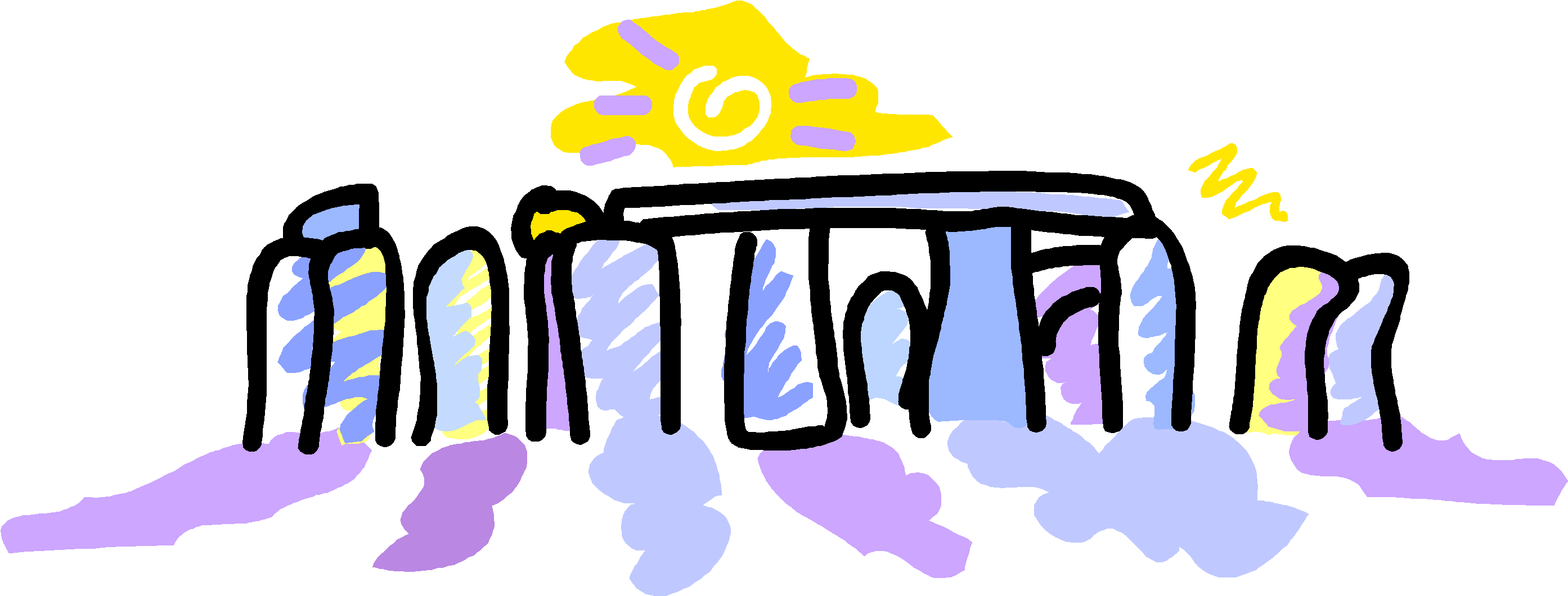 Vector Illustration Of Stonehenge Prehistoric Monument, - Maquinas Simples Con Electricidad Clipart (1837x700), Png Download