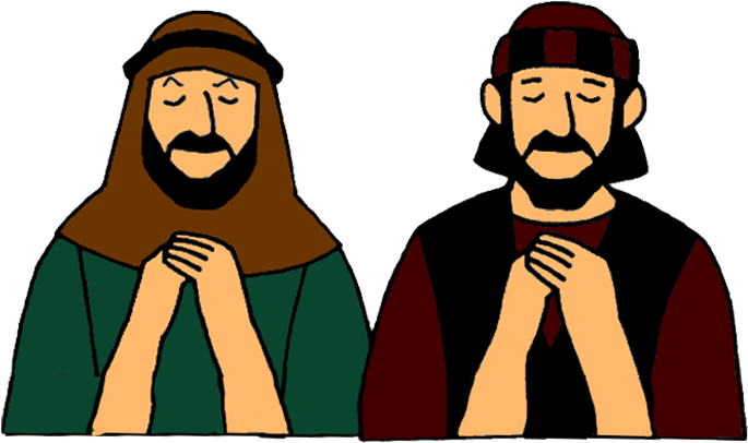 Clip Art Free Library Parable Of A Pharisee And Mission - Pharisee And Tax Collector Clipart - Png Download (713x542), Png Download