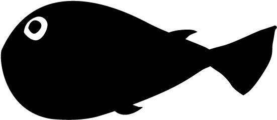 Blowfish - Silhouette - Animals Illustration - Clip Art - Png Download (640x640), Png Download