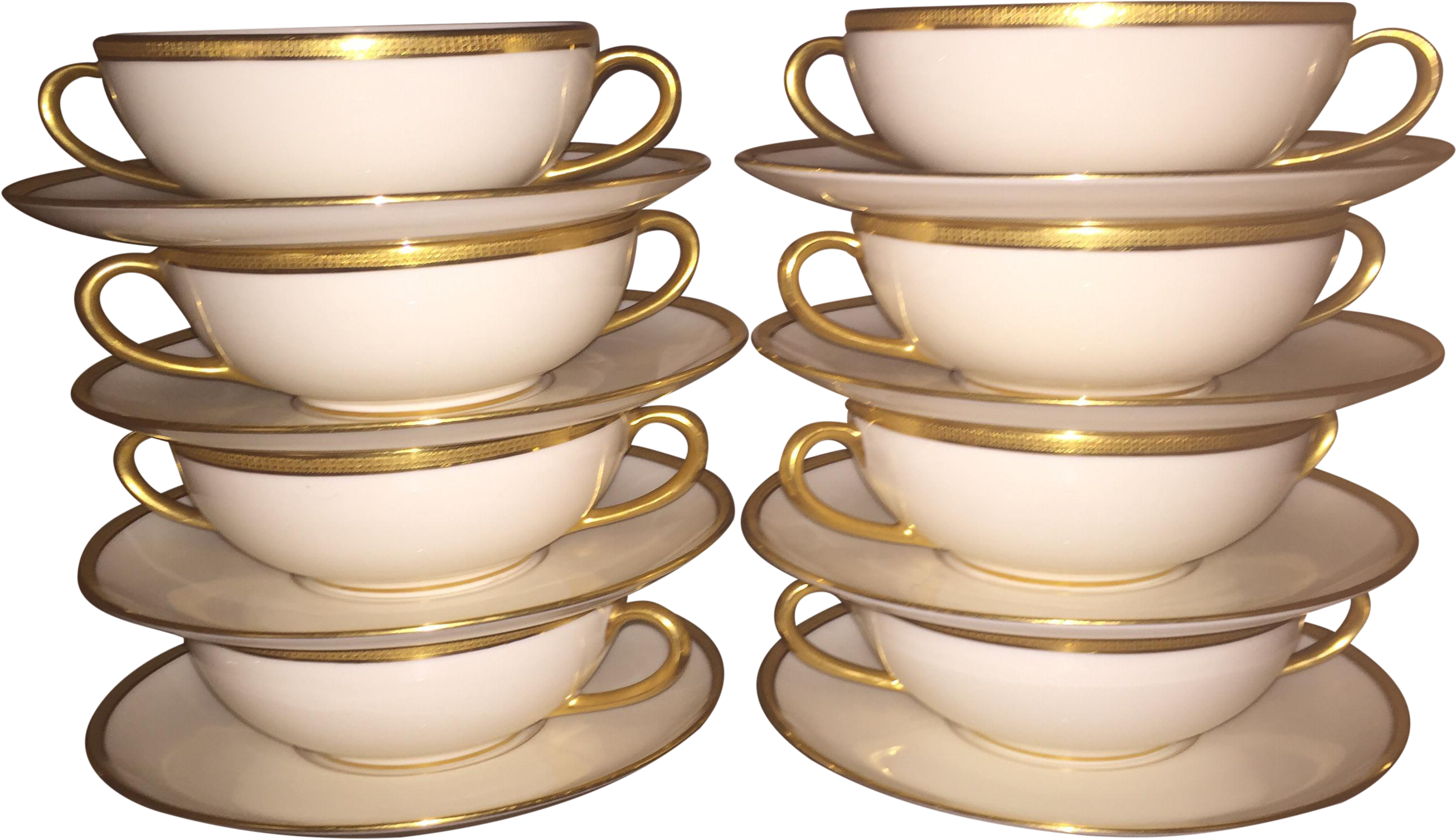 Marshall Fields Lenox Cream Cups Set Of - Cream Of Mushroom Soup Clipart (2901x1671), Png Download