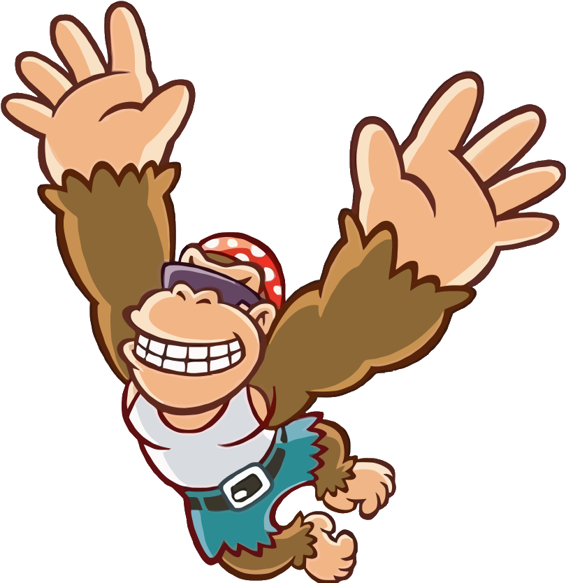 King Of Swing - Funky Kong King Of Swing Clipart (819x833), Png Download