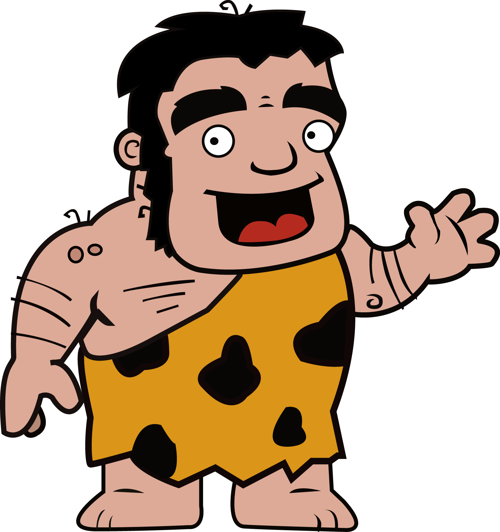 Cave Cartoon - Easy Drawings Of Neolithic Revolution Clipart (1593x1695), Png Download