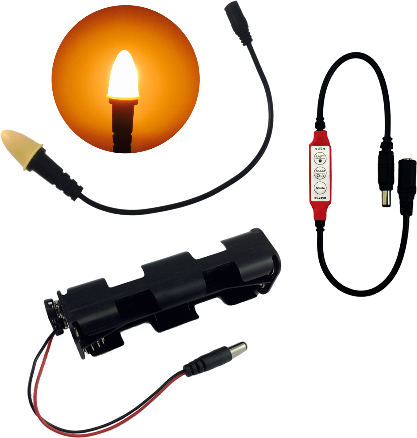 Eel Enhanced Effects Light, Cfl1 Candle Flame Light - Led Lighting Led Light Kit For Decorative Lanterns Clipart (1500x1500), Png Download