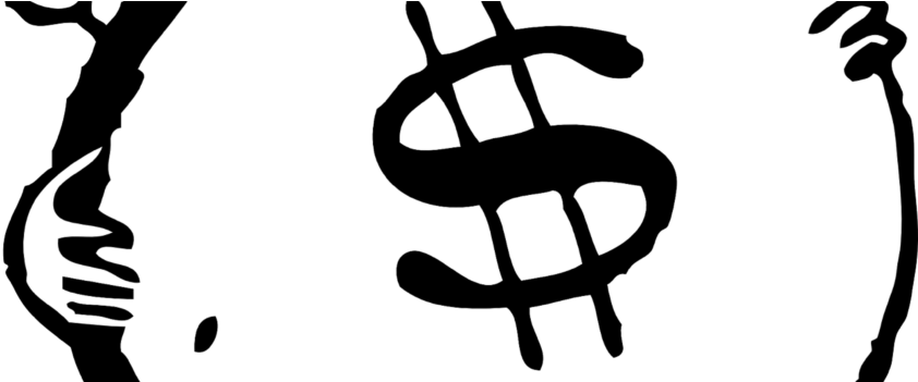 Difference Between Rich And Wealthy - Money Bag Clipart (880x350), Png Download