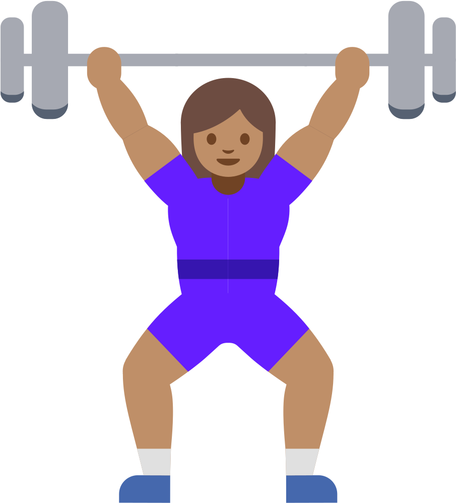 Open - Mujer Levantando Pesas Clipart (1000x1000), Png Download