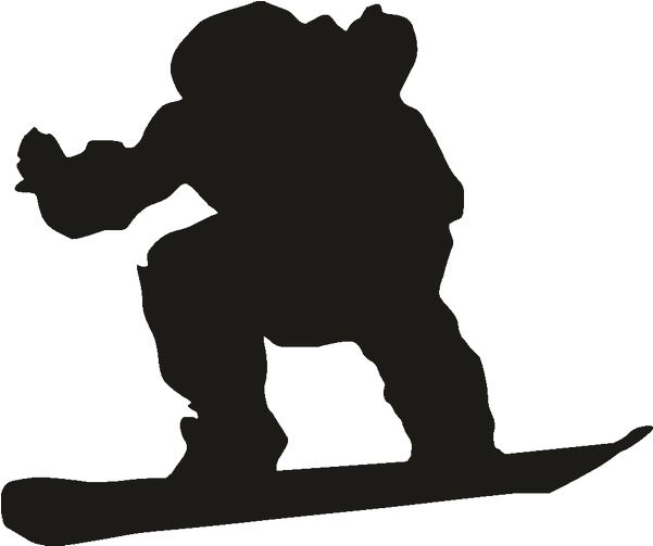 Silhouette Clipart Cat Mammal Desktop Wallpaper - Graphics And More Snowboarding Extreme Sports Wall - Png Download (800x800), Png Download