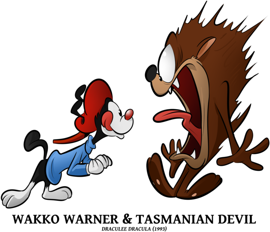 Wakko N Taz By Boscoloandrea Tom, Tweety, Merrie Melodies, - Animaniacs Clipart (964x829), Png Download