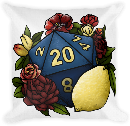 Marsala D20 Premium Pillow - Warlock Clipart (580x580), Png Download