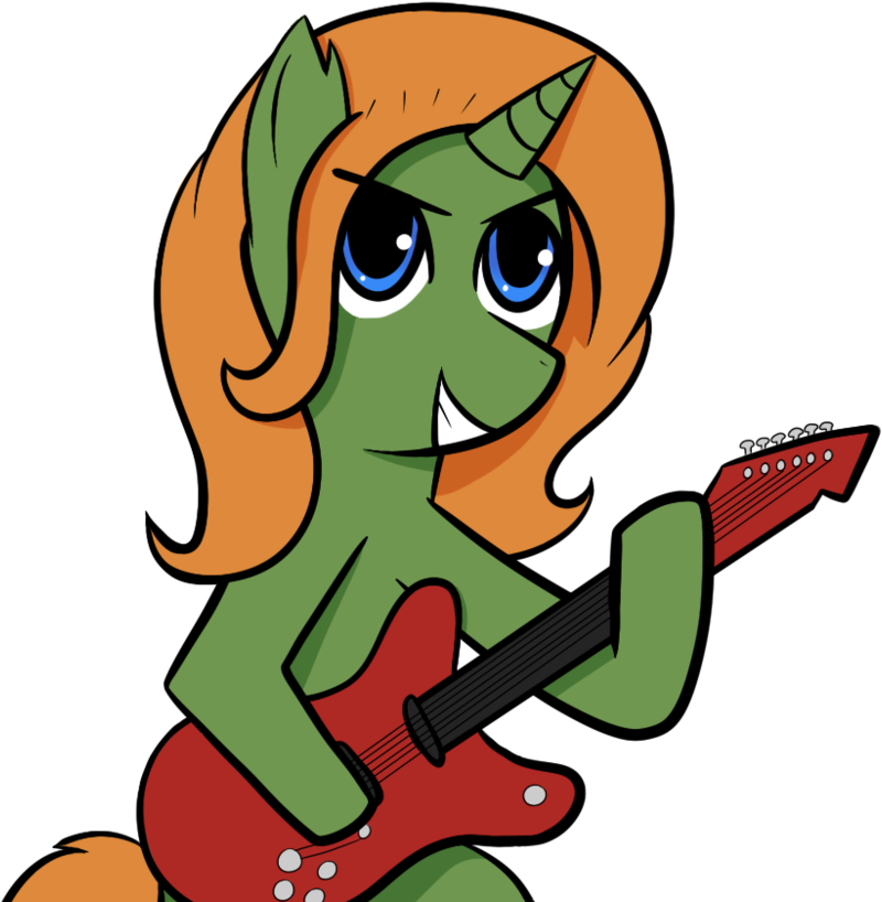 Zlight, Guitar, Oc, Oc Only, Oc - Cartoon Clipart (1170x1024), Png Download