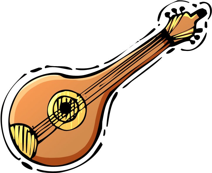 Mandolin Clipart (895x777), Png Download
