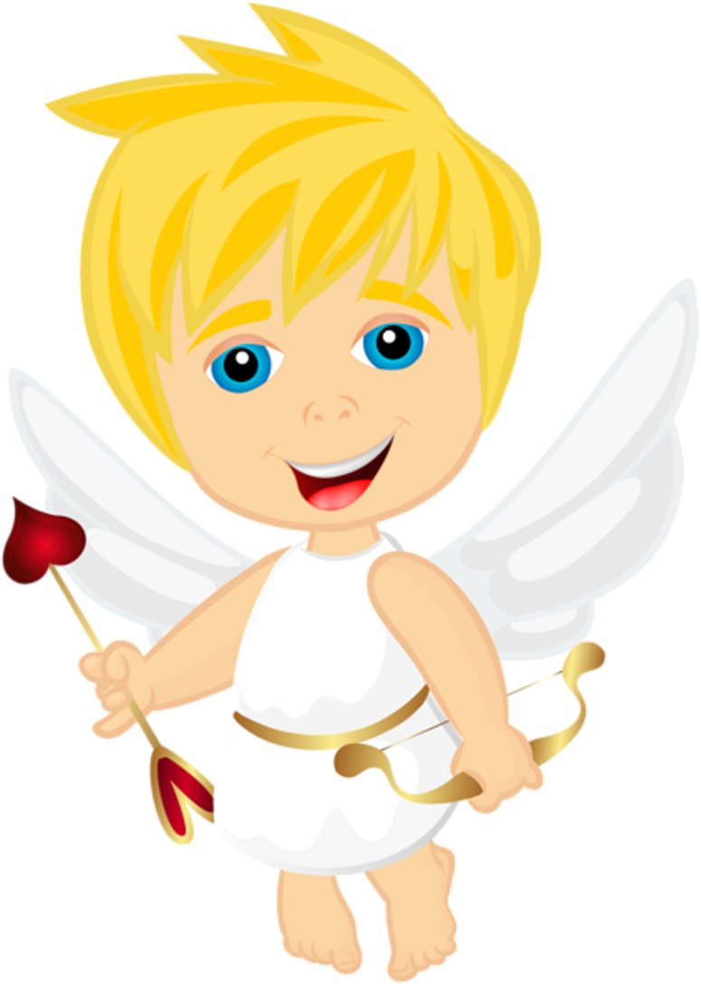 Cupid Transparent Clip Art Image Png Transparent Cherub - Portable Network Graphics (800x1100), Png Download