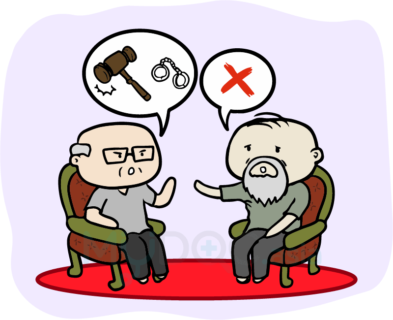 How To Protect Our Elderly Loved Ones - Drawing Clipart (800x650), Png Download