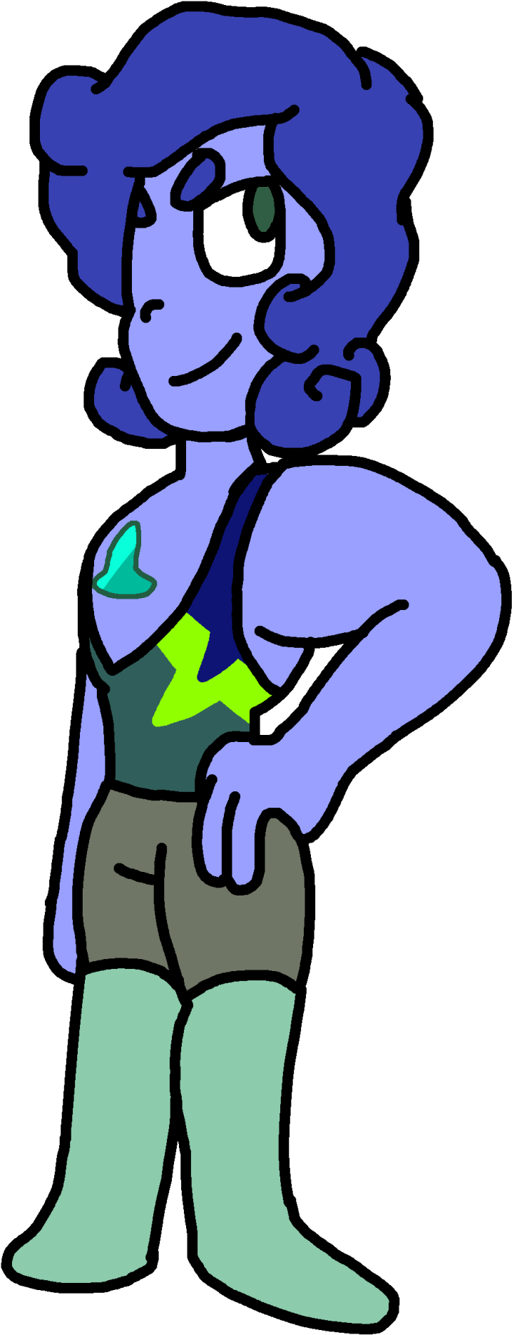 He's Part Of A Semi-perma Fusion And Also A Part Of - Cartoon Clipart (872x1920), Png Download