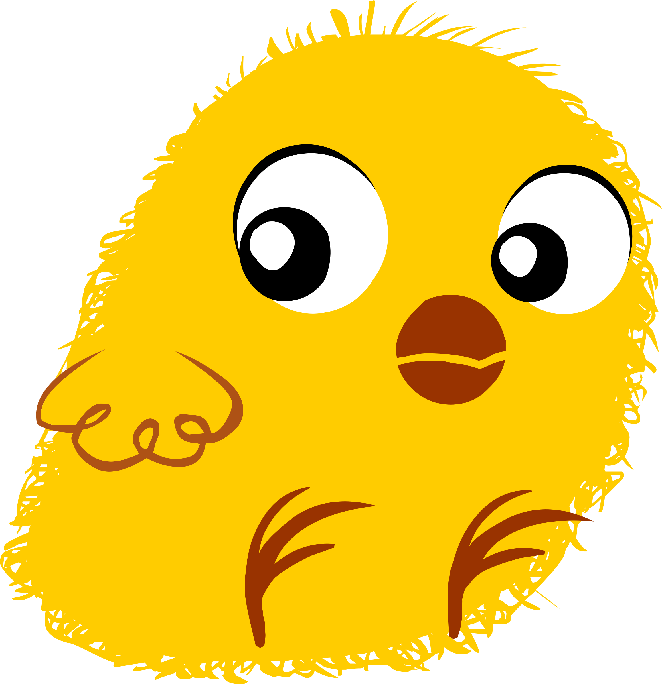 This Free Clip Arts Design Of Inhabitants Chick - Png Download (576x596), Png Download