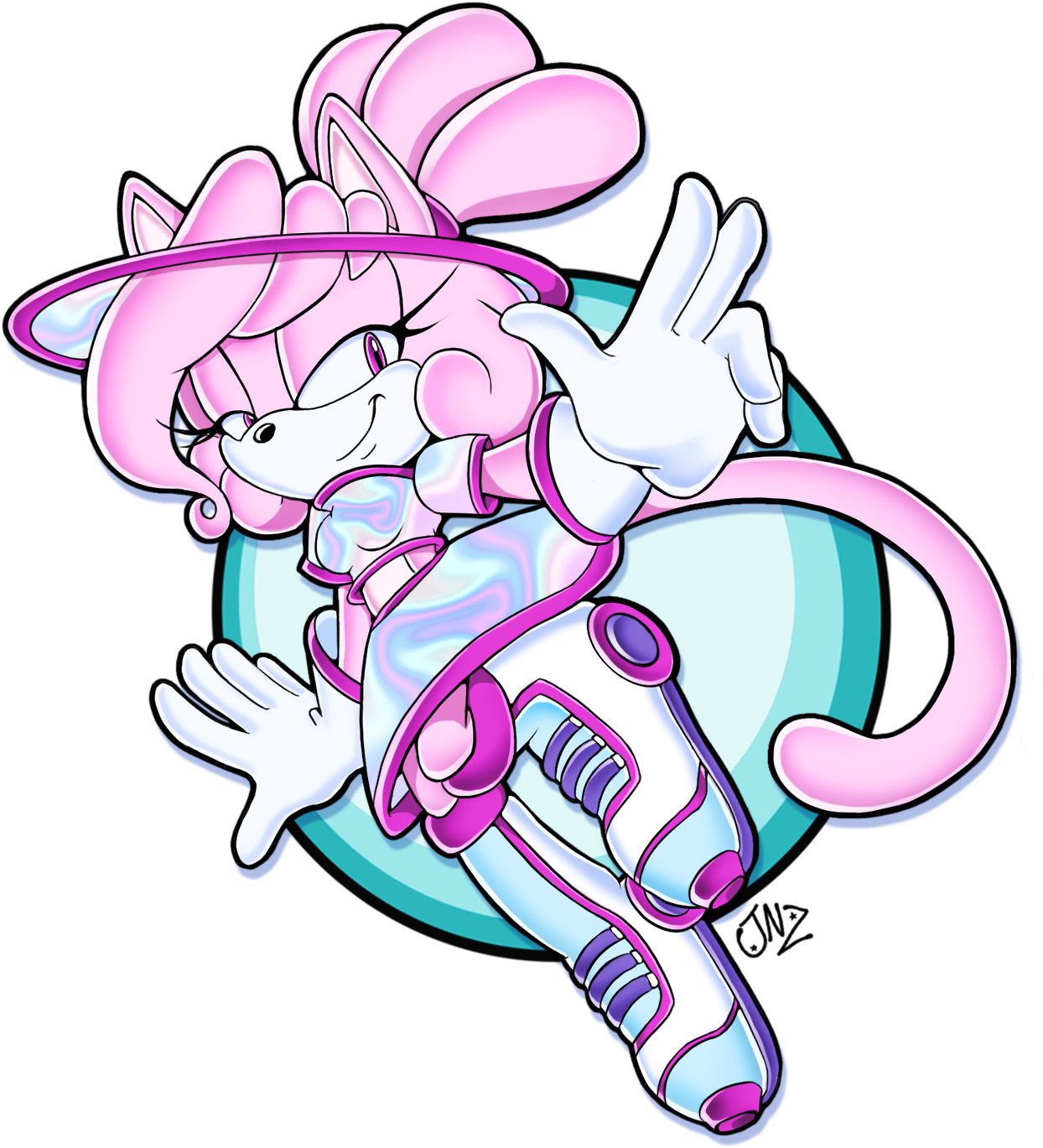 Kelly The Pink Panther Clipart (1280x1419), Png Download