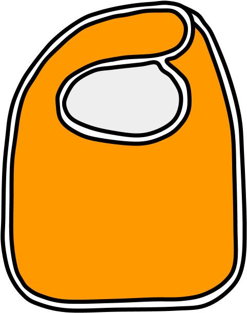 Bib, Orange Clipart (816x1056), Png Download