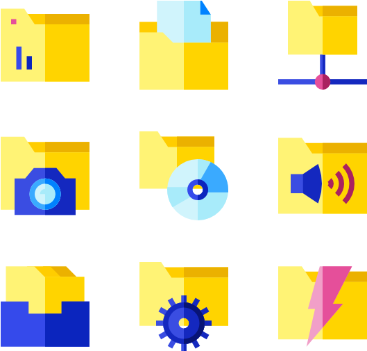 Folders Clipart (600x564), Png Download