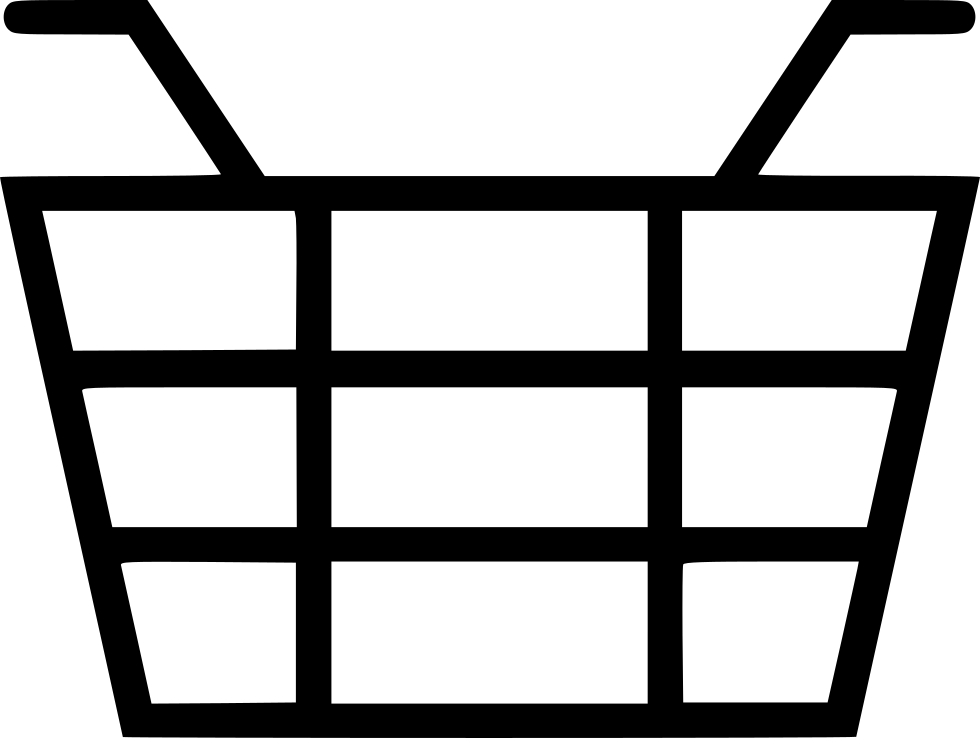 Basket Laundry Comments - Market Basket Vector Clipart (980x738), Png Download