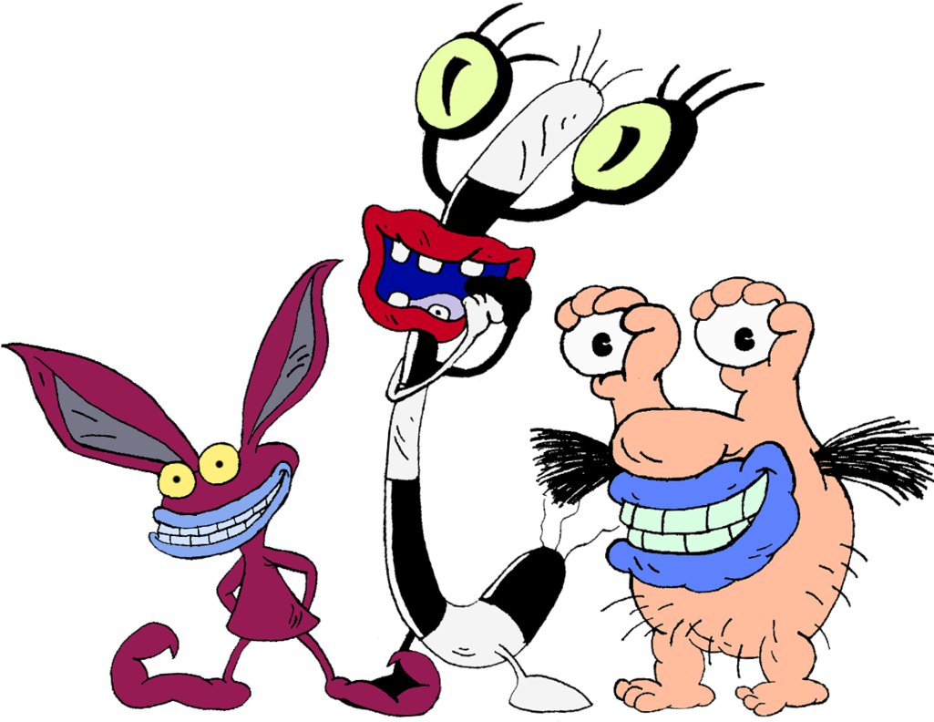 Clipart Royalty Free Download Ickis Oblina Monstruo - Animal Cartoons On Nickelodeon - Png Download (1024x853), Png Download