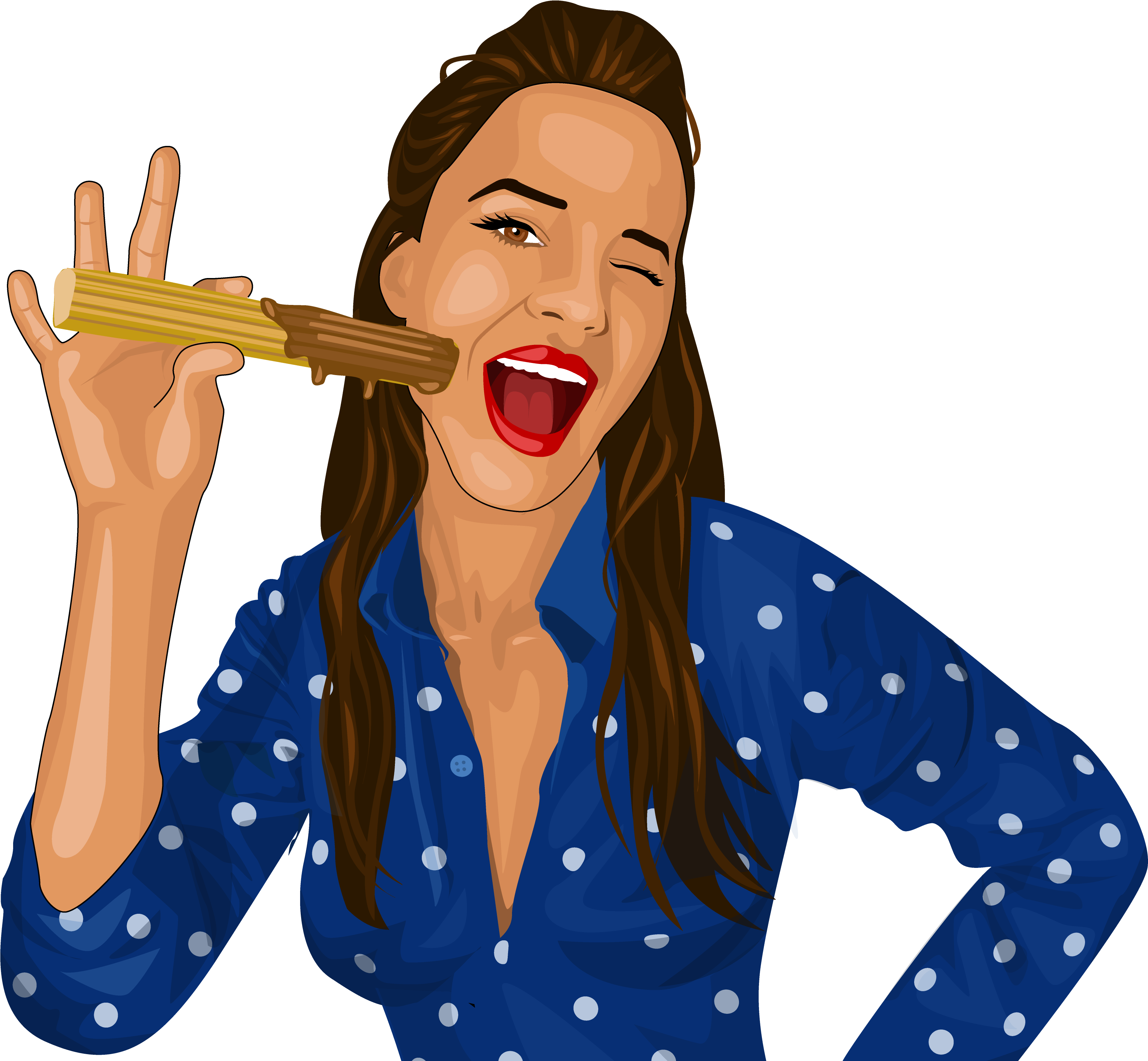 Rock Hard Churros Clipart (3757x3750), Png Download