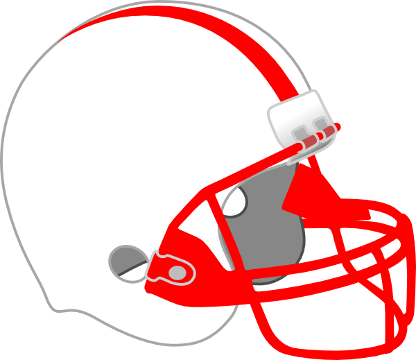 Red And White Football Helmet Clipart Full Size Clipart (1988735