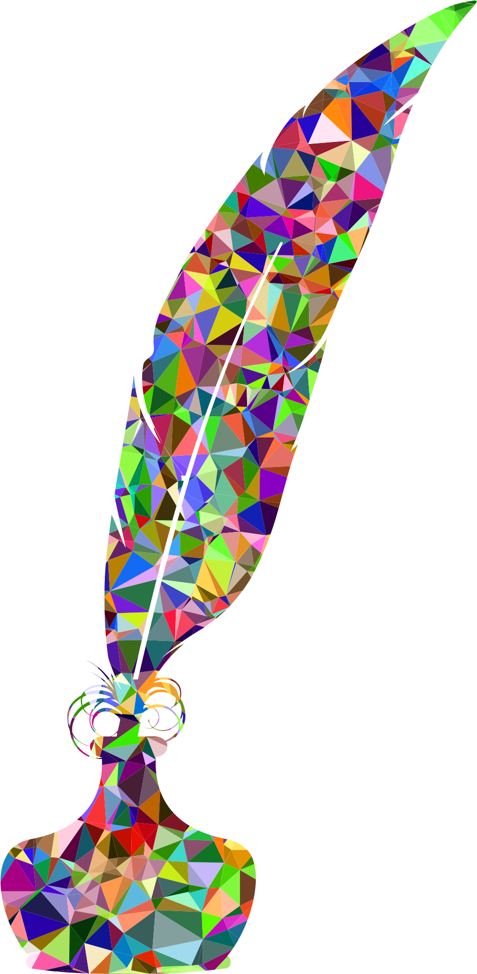 For Full Entry Conditions And To Download The Entry - Colored Feather Pen Clipart - Png Download (600x1200), Png Download